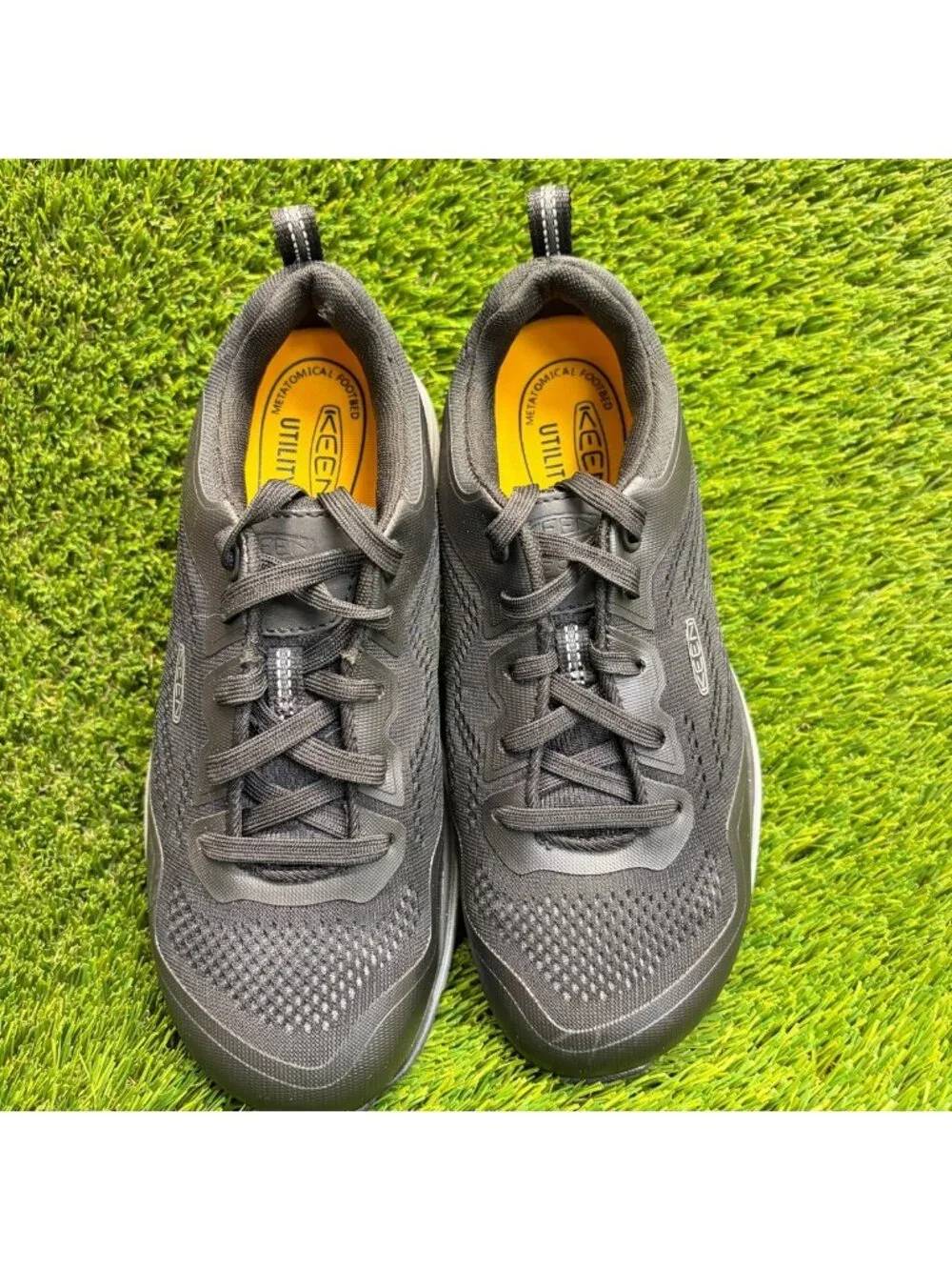 Keen Utility Sparta II Womens Size 7.5 Black Gray Steel Toe Safety Work Shoes